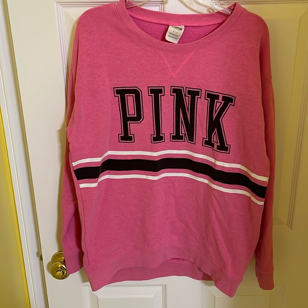 VINTAGE VICTORIA’S SECRET PINK LONG CREWNECK